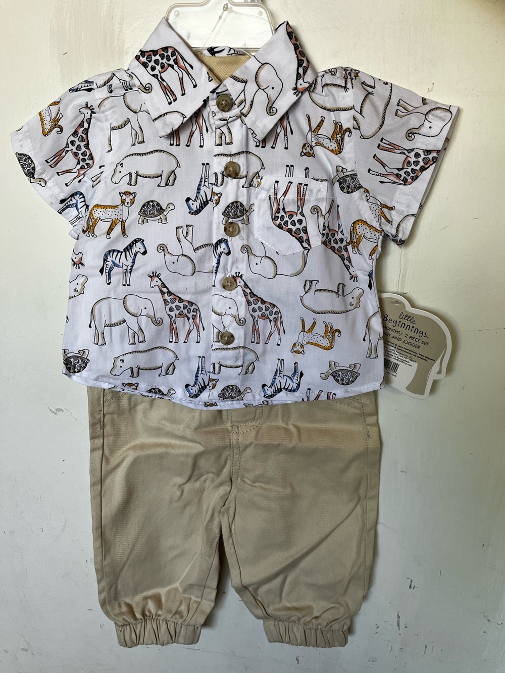 NWT Preppy polo coord set baby boy 3-6 months church outfit button down